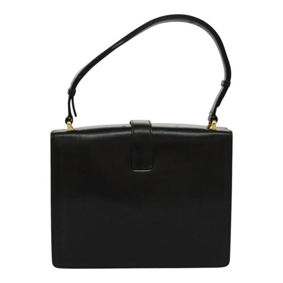 CELINE Shoulder Bag Leather Black Gold - Picture 3 of 13